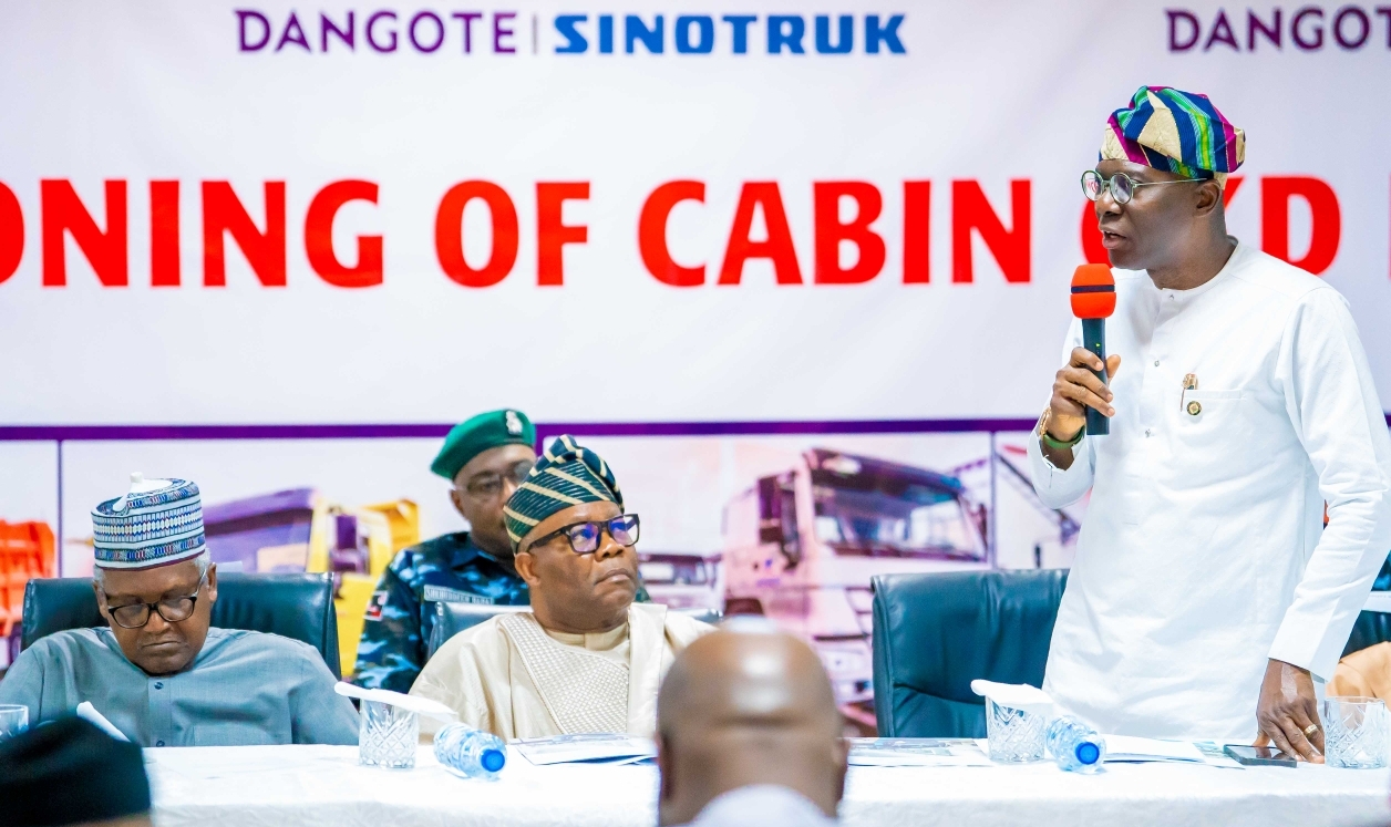 GOV. SANWO-OLU AT THE COMMISSIONING OF CKD PLANT AT DANGOTE SINOTRUK WEST AFRICA, IKEJA